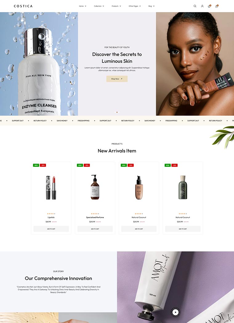 Beauty & Cosmetics Shopify Theme