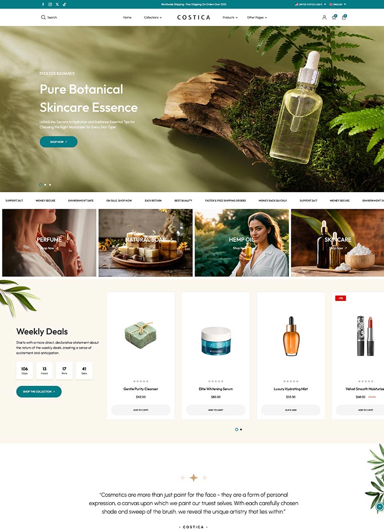Beauty & Cosmetics Shopify Theme