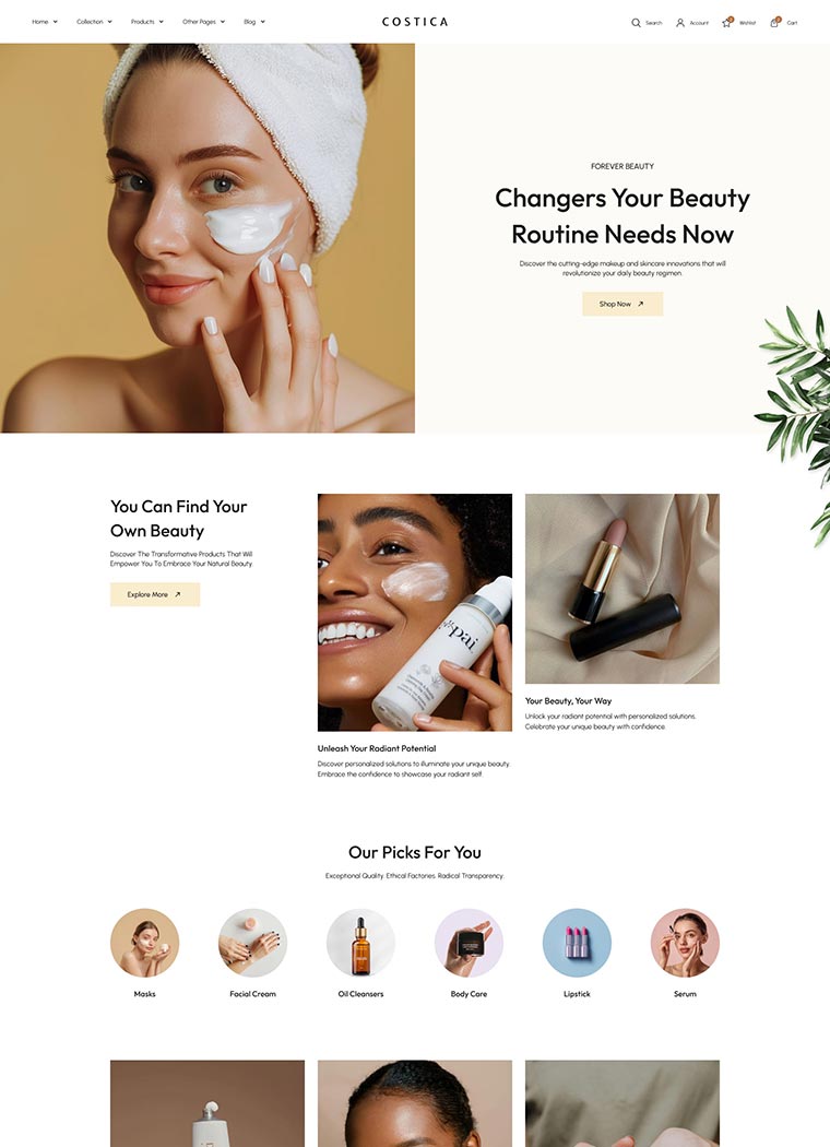 Beauty & Cosmetics Shopify Theme