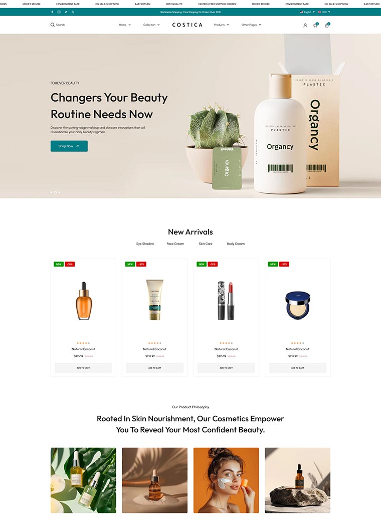 Beauty & Cosmetics Shopify Theme