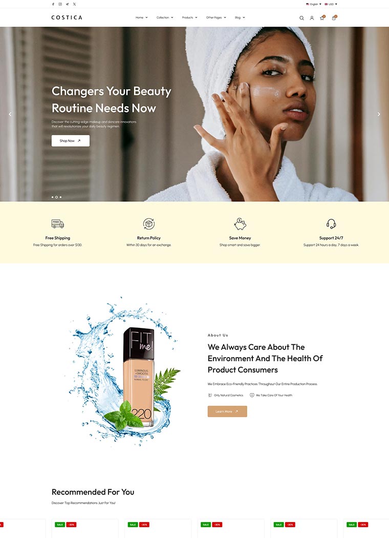 Beauty & Cosmetics Shopify Theme