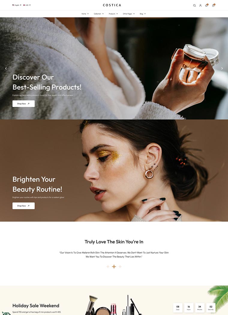 Beauty & Cosmetics Shopify Theme