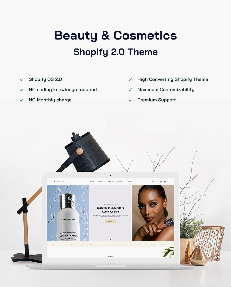 costica - Beauty & Cosmetics Shopify Theme - 1