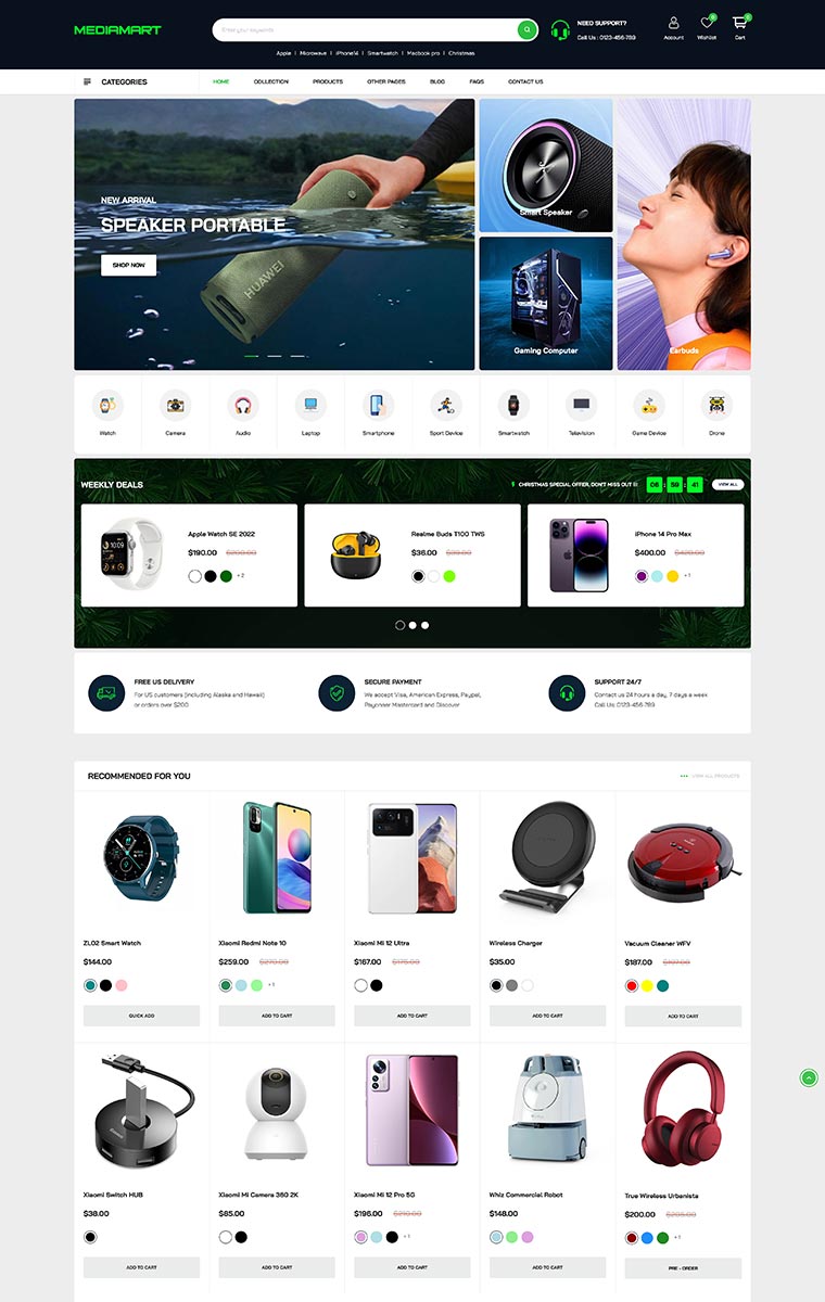 Electronics MegaShop Shopify Theme