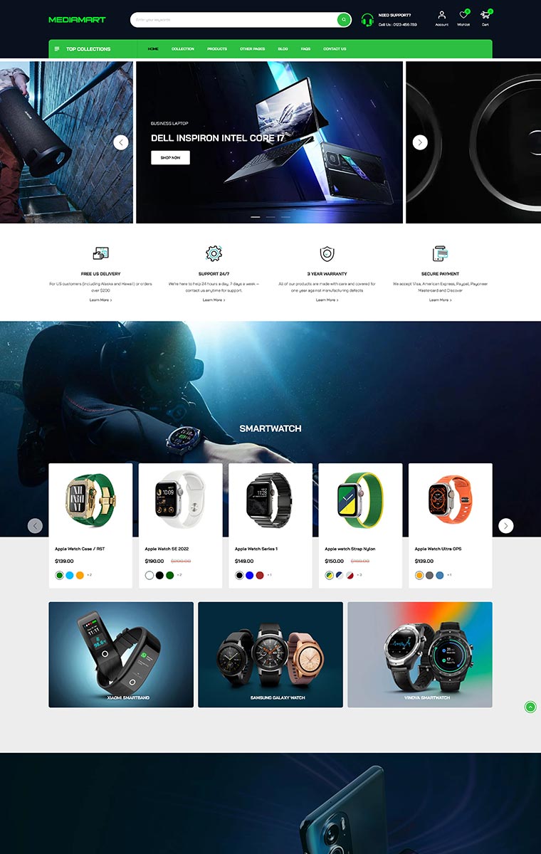 Electronics MegaShop Shopify Theme