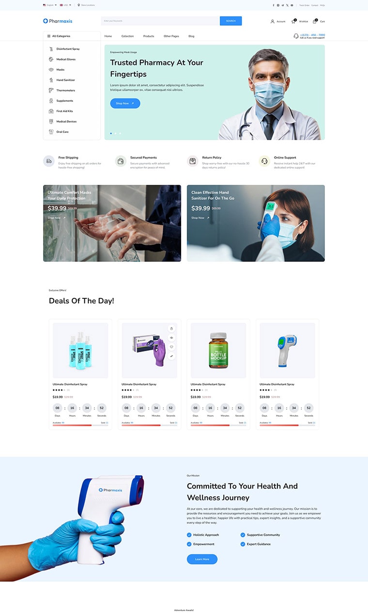 Medical Pharmacy & Drugstore Store