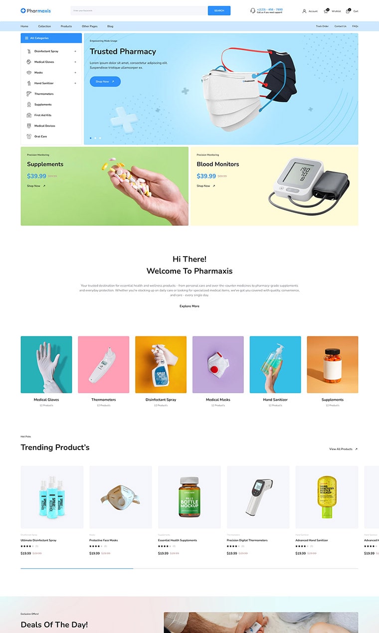 Medical Pharmacy & Drugstore Store