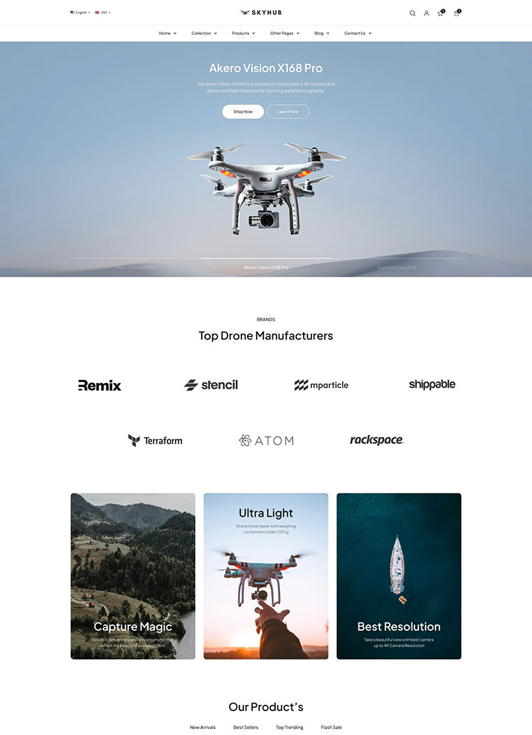 Drone & UAV Business Shopify Theme
