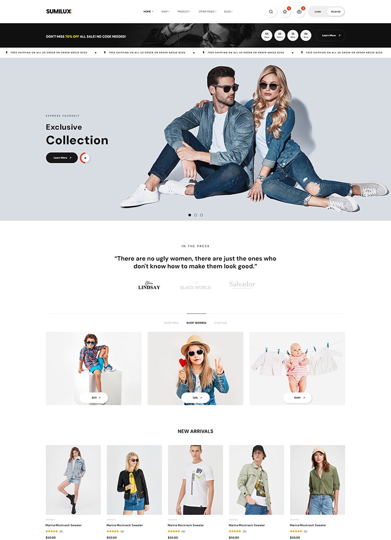 Fashion Multipurpose Shopify Theme