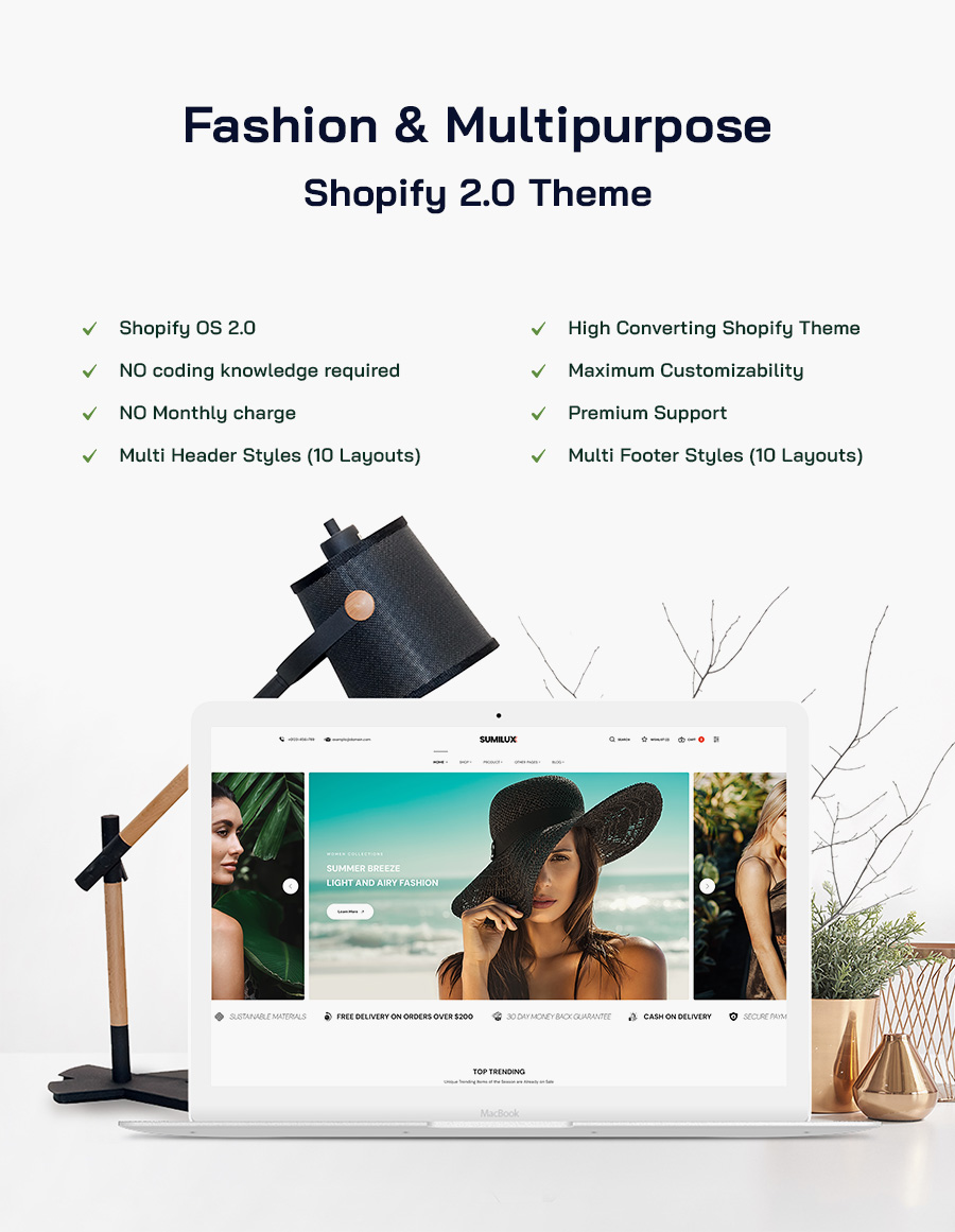 sumilux - Fashion & Multipurpose Shopify Theme - 1