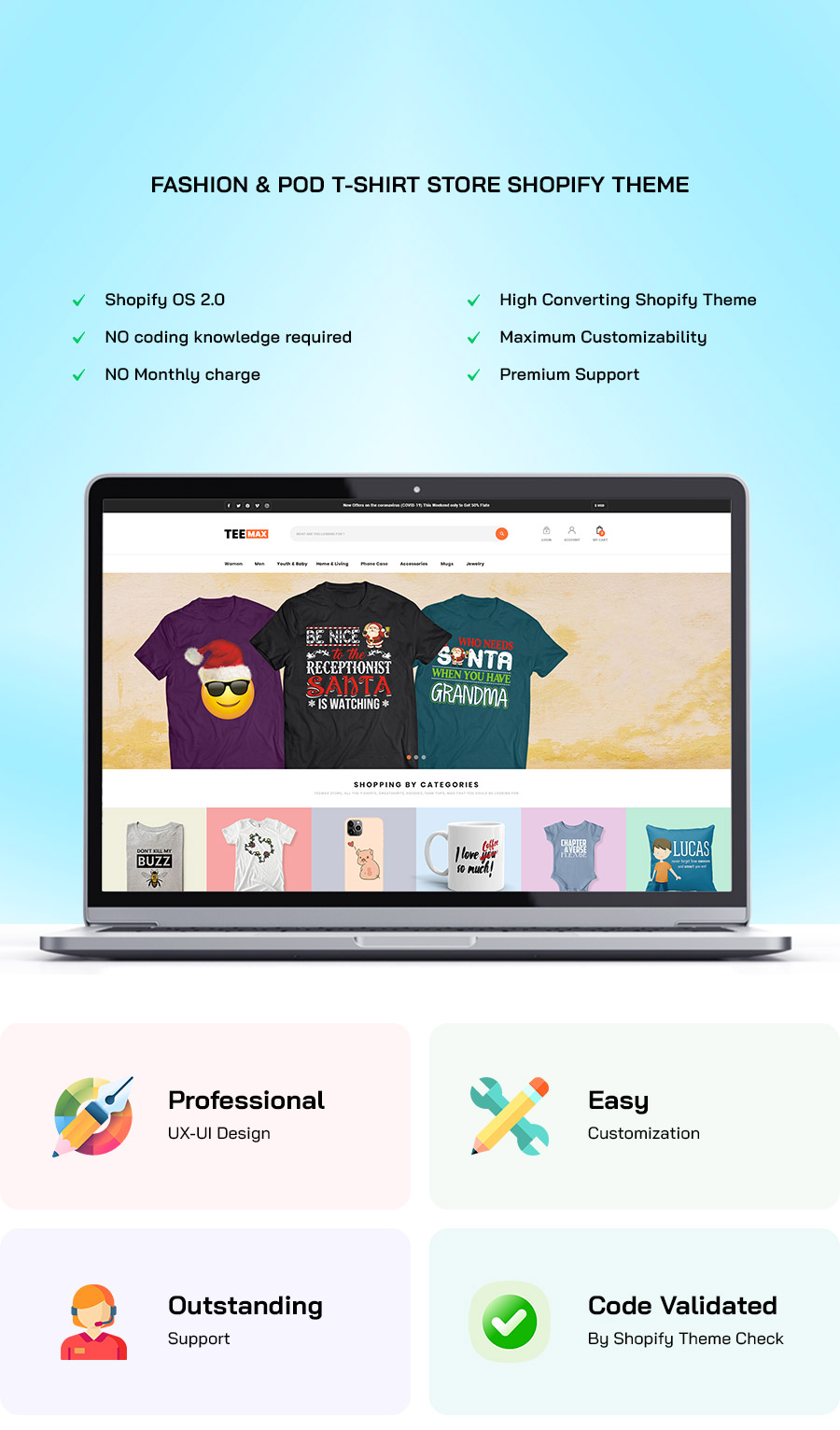 teemax - Fashion & POD T-Shirt Store Shopify Theme - 2